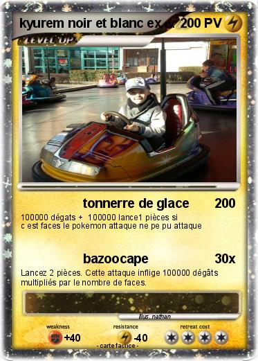 Pokemon kyurem noir et blanc ex