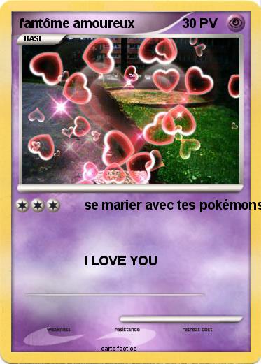 Pokemon fantôme amoureux