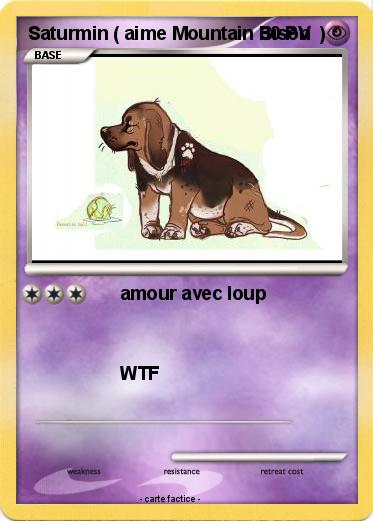 Pokemon Saturmin ( aime Mountain Bison  )