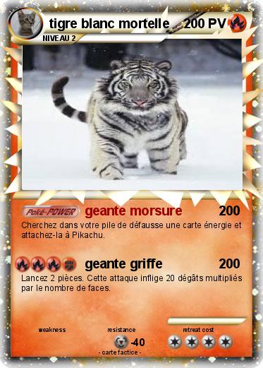 Pokemon tigre blanc mortelle