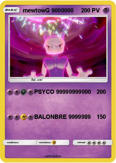 Pokemon mewtowG 9000000