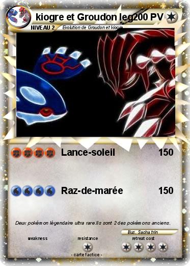 Pokemon kiogre et Groudon leg
