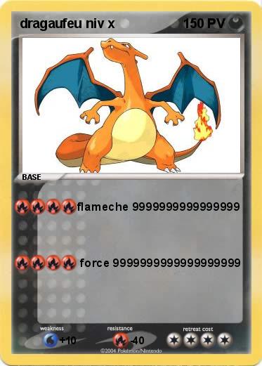 Pokemon dragaufeu niv x