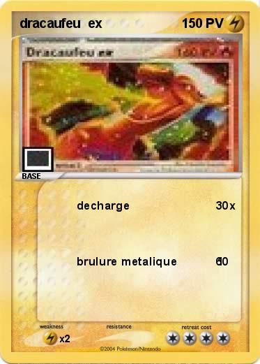 Pokemon dracaufeu  ex