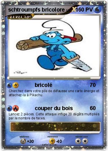 Pokemon schtroumpfs bricolore