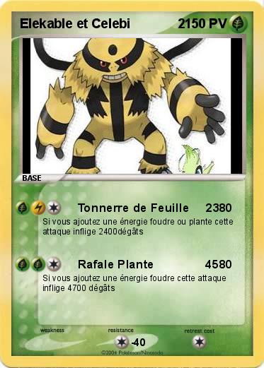 Pokemon Elekable et Celebi             2