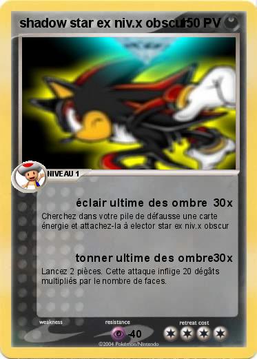 Pokemon shadow star ex niv.x obscur