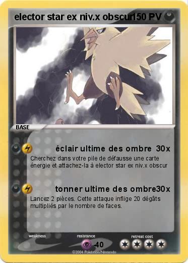 Pokemon elector star ex niv.x obscur