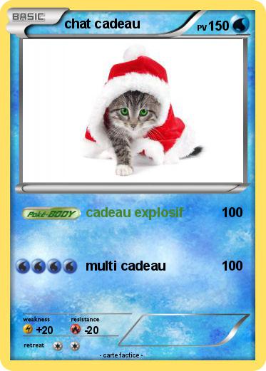 Pokemon chat cadeau