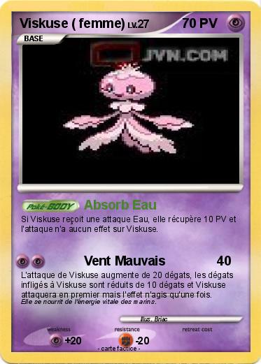 Pokemon Viskuse ( femme)