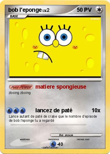 Pokemon bob l'eponge