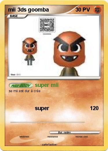 Pokemon mii 3ds goomba