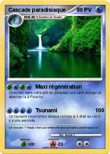 Pokemon Cascade paradisiaque