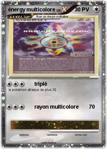 Pokemon énergy multicolore