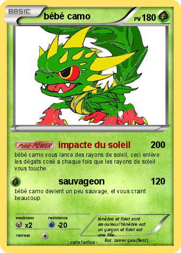 Pokemon bébé camo