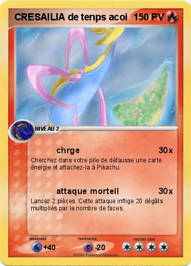 Pokemon CRESAILIA de tenps acoi
