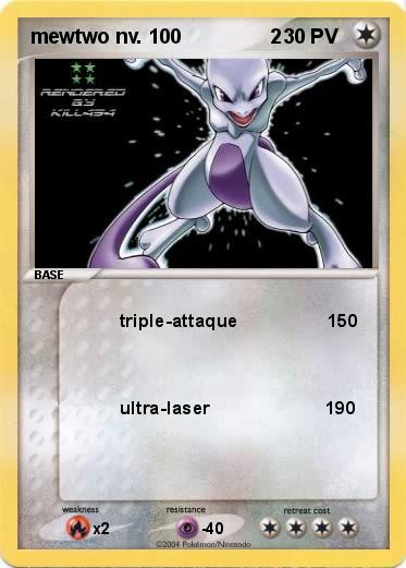 Pokemon mewtwo nv. 100                2