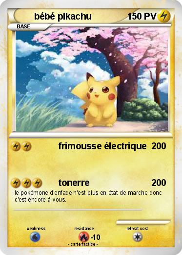 Pokemon bébé pikachu