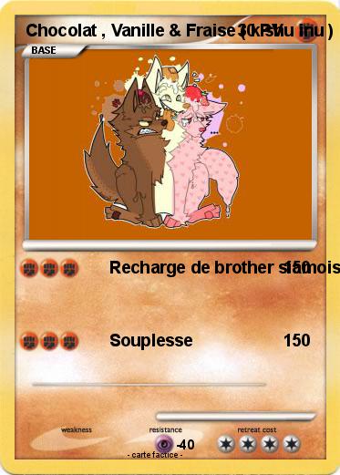 Pokemon Chocolat , Vanille & Fraise ( kishu inu )
