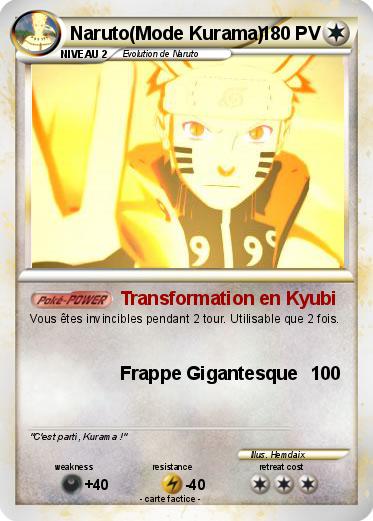 Pokemon Naruto(Mode Kurama)
