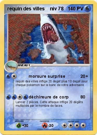 Pokemon requin des villes    niv 78