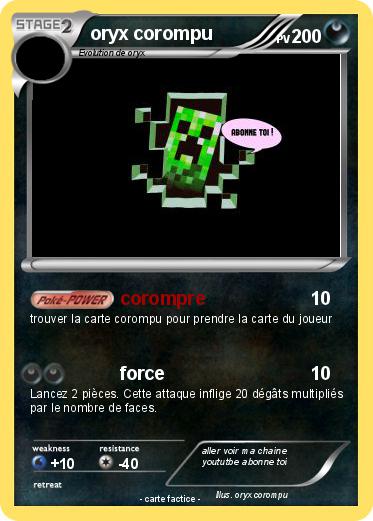 Pokemon oryx corompu