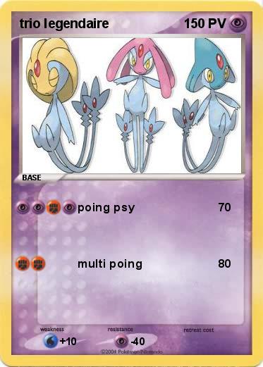 Pokemon trio legendaire