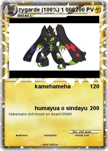 Pokemon zygarde (100%) 1 000