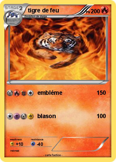 Pokemon tigre de feu