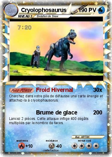 Pokemon Cryolophosaurus