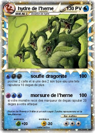 Pokemon hydre de l'herne