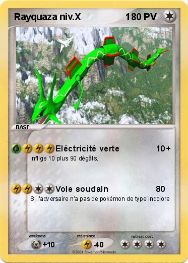 Pokemon Rayquaza niv.X                 1
