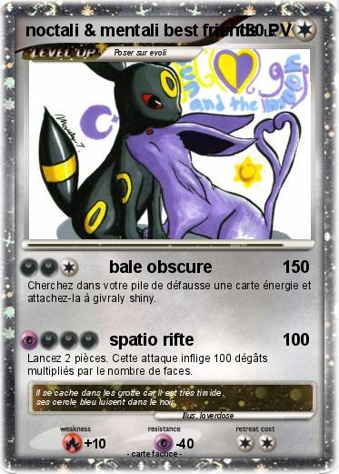 Pokemon noctali & mentali best friends