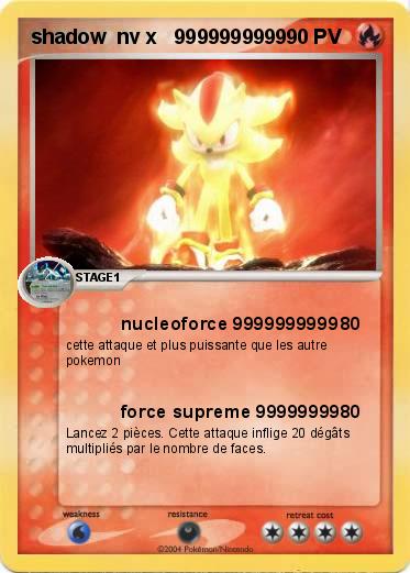Pokemon shadow  nv x   9999999999