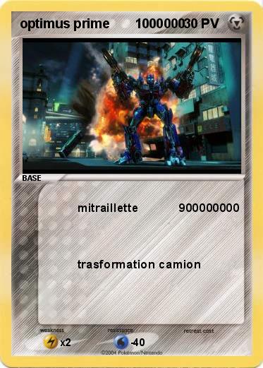 Pokemon optimus prime       1000000