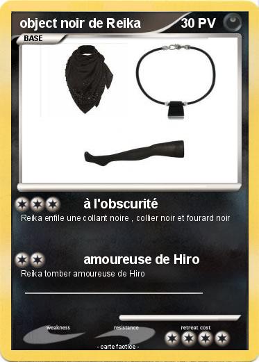 Pokemon object noir de Reika