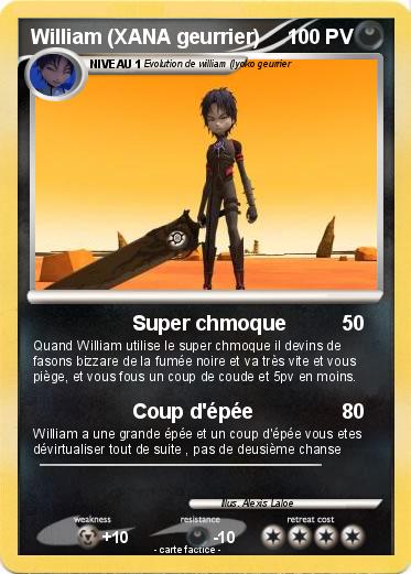 Pokemon William (XANA geurrier)