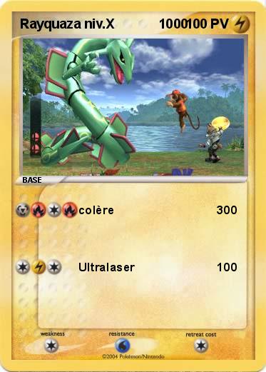 Pokemon Rayquaza niv.X            1000