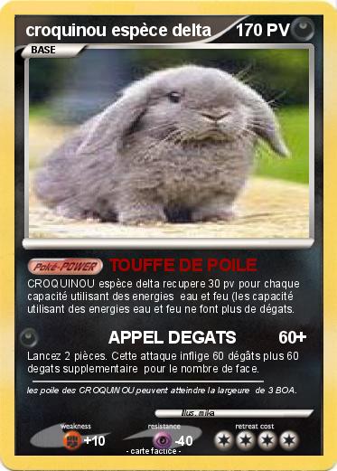 Pokemon croquinou espèce delta