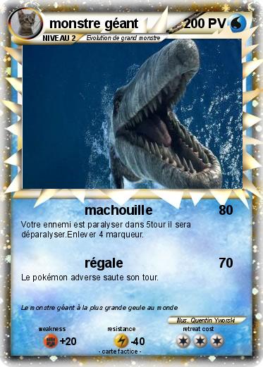 Pokemon monstre géant