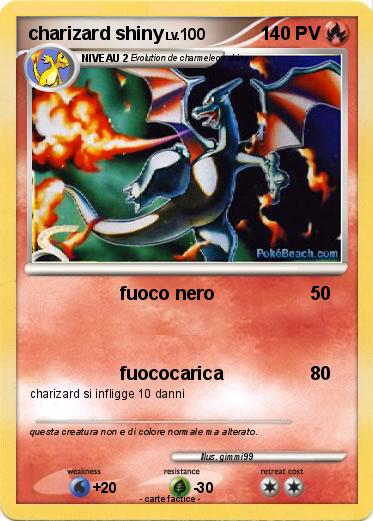 Pokemon charizard shiny