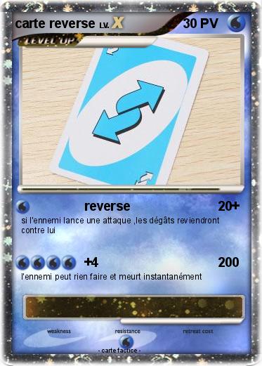 Pokemon carte reverse