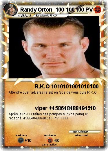 Pokemon Randy Orton  100 100