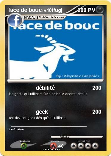 Pokemon face de bouc