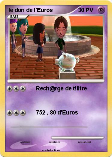 Pokemon le don de l'Euros