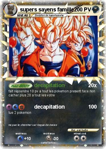 Pokemon supers sayens famille