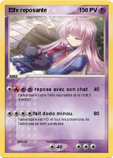 Pokemon Elfe reposante