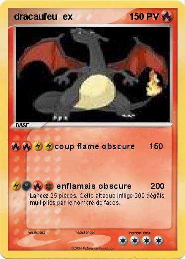 Pokemon dracaufeu  ex