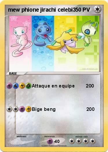 Pokemon mew phione jirachi celebi3 