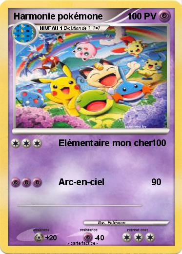 Pokemon Harmonie pokémone